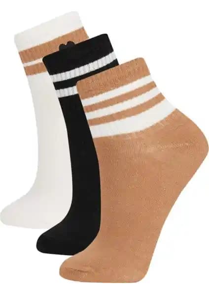 DeFacto Kadın Rahat Lastikli 3'lü Pamuklu Uzun Çorap: Konfor ve Şıklık Bir Arada
