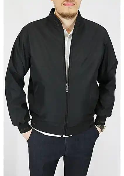 Dostum Giyim Erkek Yakasız Bonded Montu Modern ve Şık Tasarımıyla Günlük Kullanım İçin Uygun