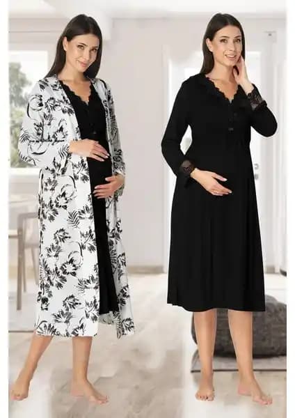 Effort T Sabahlıklı Lohusa Gecelik Takımı: Konfor ve Şıklığın Birleştiği Doğum Sonrası Kıyafet