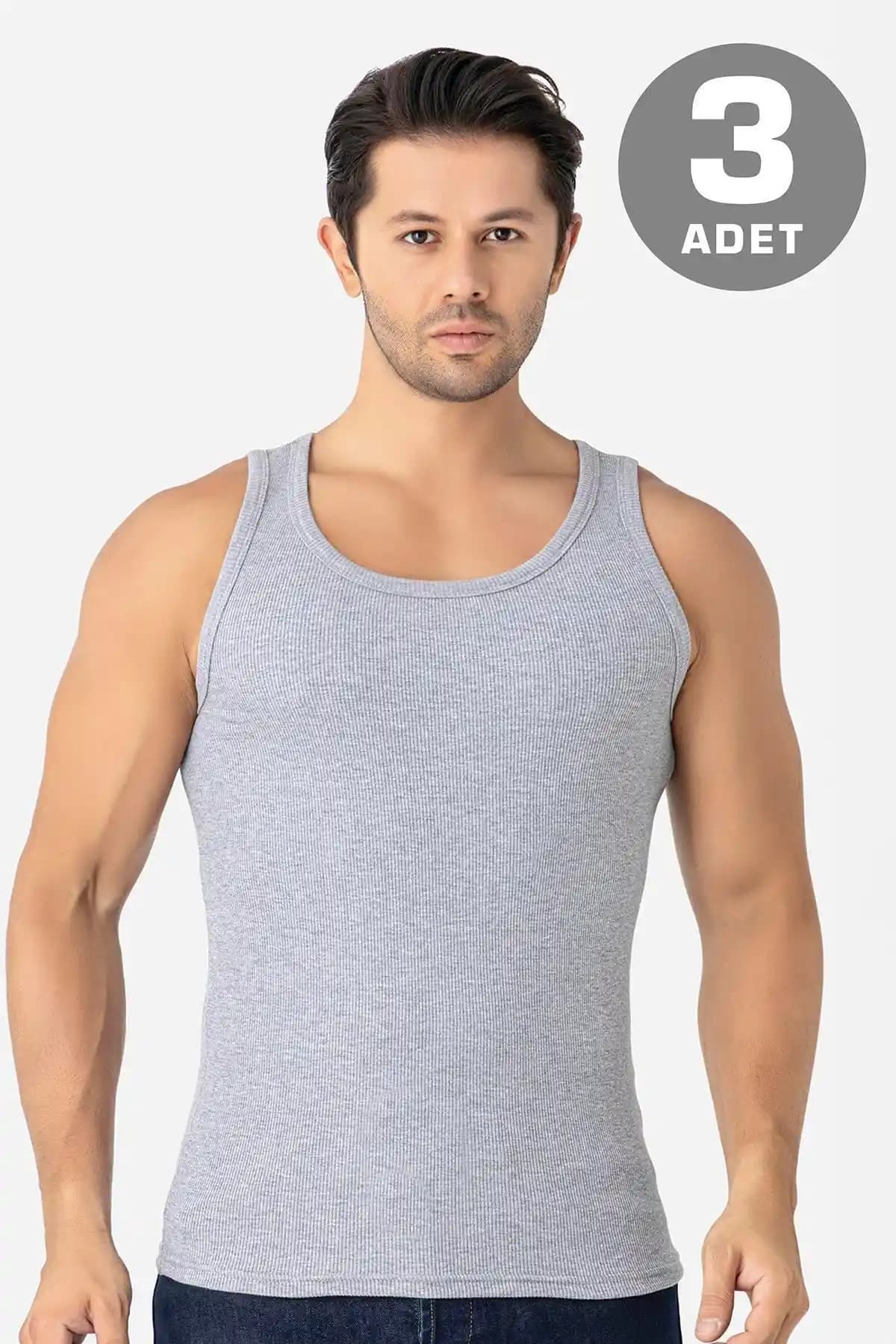 Erkek Gri Fitilli Kaşkorse Atlet: Konfor ve Şıklığı Bir Arada Sunan Modern İç Giyim Ürünü