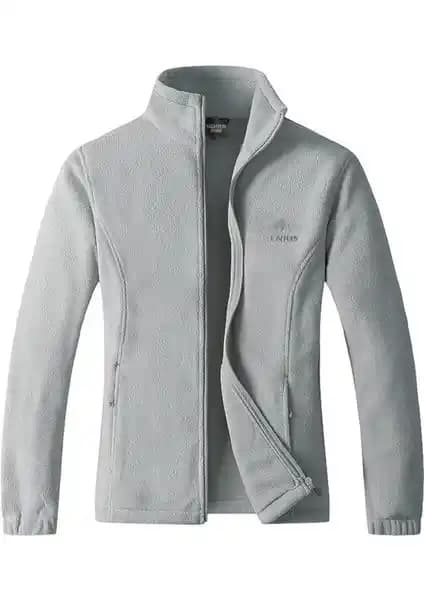 Genius Store Polar Renkli Tam Fermuarlı Outdoor Polar Ceket Kadın ve Erkekler İçin Dayanıklı ve Şık