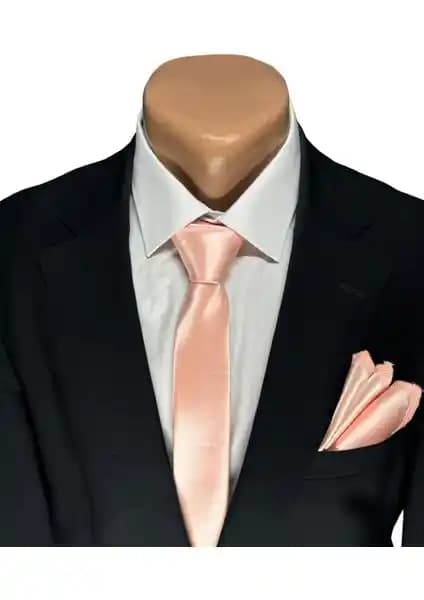 Hares Somon Saten Kravat ve Mendil Seti ile Özel Günlerde Şıklığınızı Tamamlayın