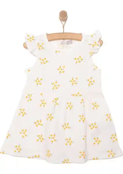 HelloBaby Basic Kız Çiçek Desenli Elbise Günlük Kullanım ve Konfor İçin Uygun