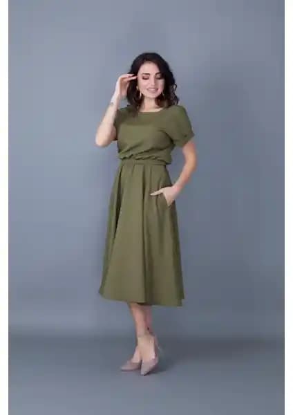 Kadın Günlük ve Davet Elbiseleri Karşılaştırması: No48 Haki ve Rengamoda Modelleri