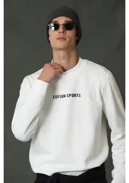Lufian Star Erkek Siyah Sweatshirt Şık ve Konforlu Kışlık Giyim Seçeneği