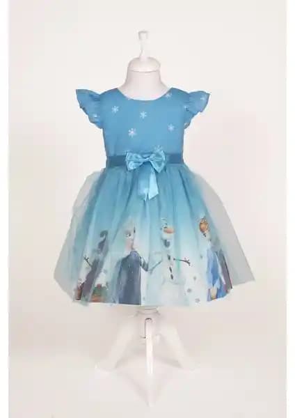 Meneviş Kız Çocuk Elsa Elbise: Şık ve Konforlu Prenses Giyim Seçeneği