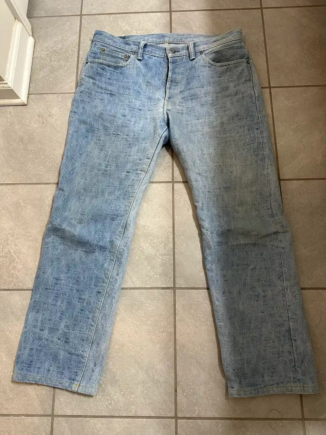 Samurai Murakumo 17oz Slubby Denim Kotun 4 Aylık Solma Süreci ve Güneşte Kurutmanın Etkileri