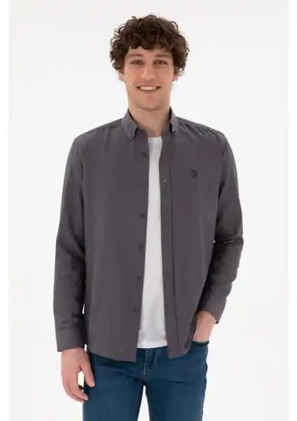 U.S. Polo Assn. Erkek Antrasit Gömlek: Modern ve Şık Tasarım ile Günlük Kullanım İçin Uygun