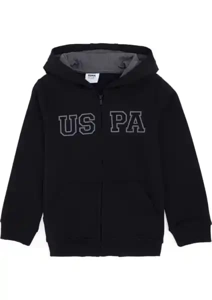 U.S. Polo Assn. Erkek Çocuk Siyah Hırka: Modern ve Şık Tasarım ile Konfor Sunar