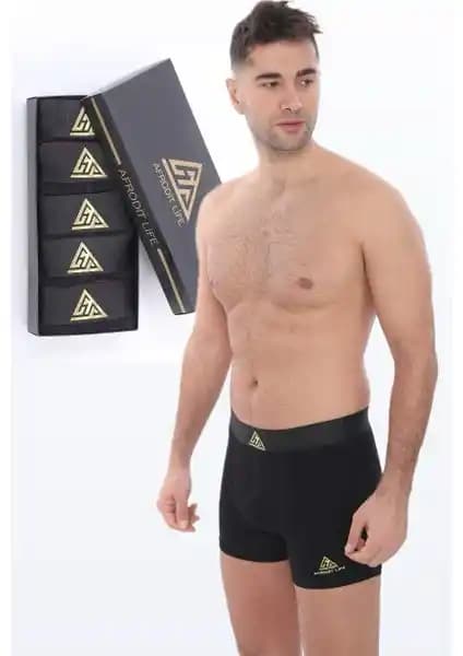 Afrodit Life 5'li Erkek Boxer Seti: Konfor ve Şıklık Sunan Yüksek Kaliteli İç Giyim