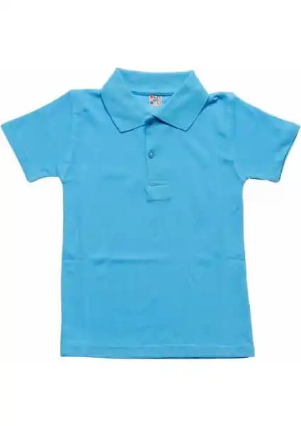 Alm Turkuaz Kısa Kol Çocuk Tişörtü: Rahat ve Şık Pamuklu Günlük Giyim Seçeneği