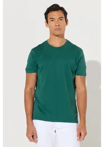Altınyılz Classics Erkek Koyu Yeşil Slim Fit Dar Kesim Pamuk Tişört Ürün İncelemesi