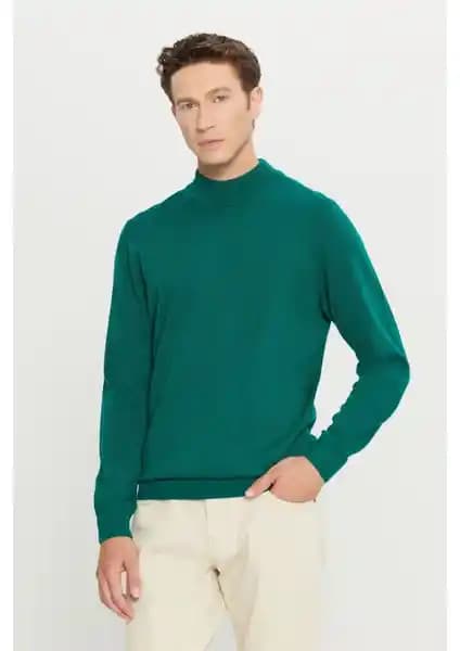 Altınyılz Classics Erkek Koyu Yeşil Yarım Balıkçı Yaka Triko Kazak Detayları ve Kullanım İpuçları