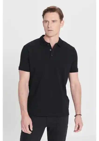 Altınyılz Classics Erkek Siyah Polo Yaka Tişörtü Şık ve Konforlu Giyim Seçeneği