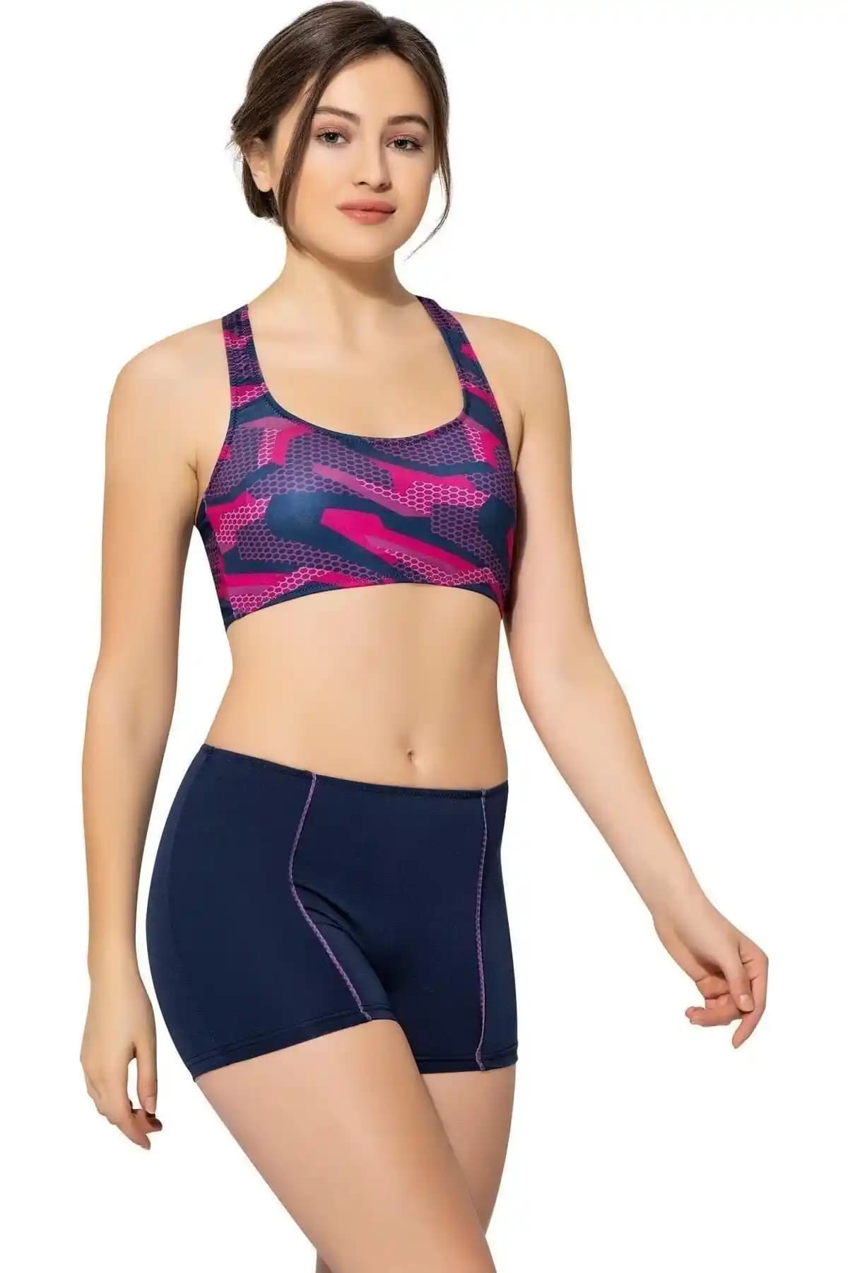 Argisa Desenli Badili Şortlu Yüzücü Bikini: Şıklık ve Fonksiyonellik Bir Arada