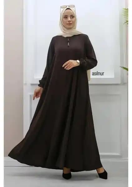 Asilnur Mevlana Ferace Acı Kahve: Şıklık ve Rahatlığı Bir Arada Sunan Çok Yönlü Tasarım