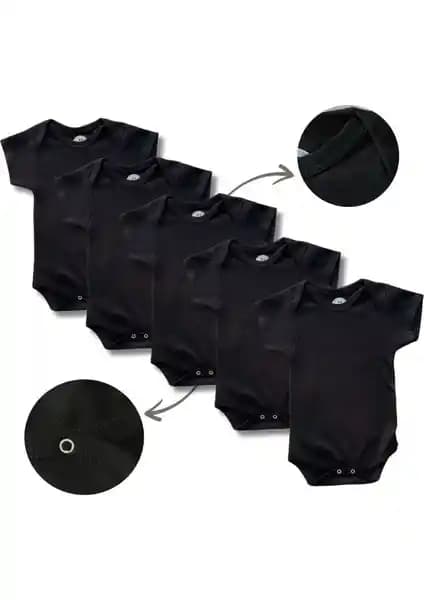 Betül Bebek Organik Pamuklu 5'li Set Bebek Body ve Zıbın Koleksiyonu