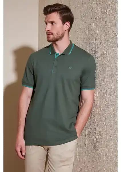 Buratti %100 Pamuk Polo Yaka Erkek Tişörtü Şık ve Rahat Günlük Giyim Seçeneği