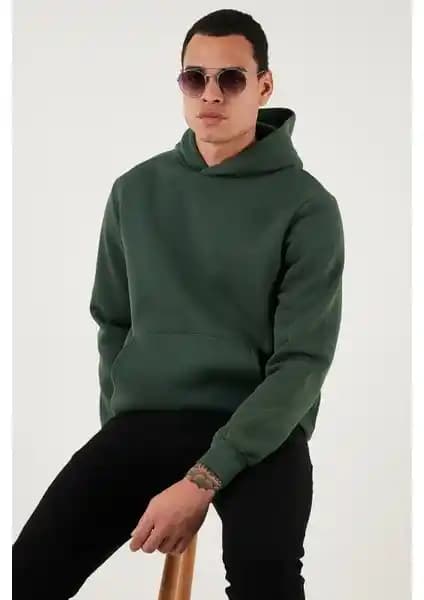 Buratti Erkek Kapüşonlu Şardonlu Sweatshirt ile Kışa Şık ve Sıcak Bir Dokunuş