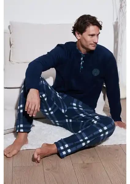 Buratti Erkekler İçin Kışlık Polar Pijama Takımı Yüksek Kalite ve Konfor Sunar