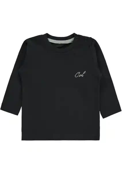 Civil Baby Erkek Bebek Sweatshirt 6-18 Ay Füme Yumuşak ve Dayanıklı Günlük Giyim Tercihi