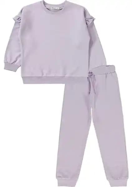 Civil Girls Kız Çocuk Eşofman Takımı 6-9 Yaş Nazik Lavanta Renkli Konfor ve Şıklık Sunar