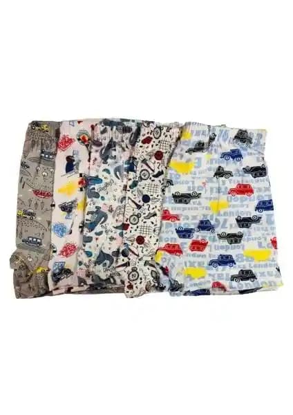 Çocuklar İçin Konforlu ve Renkli Erkek Çocuk Empirme Desenli Boxerler