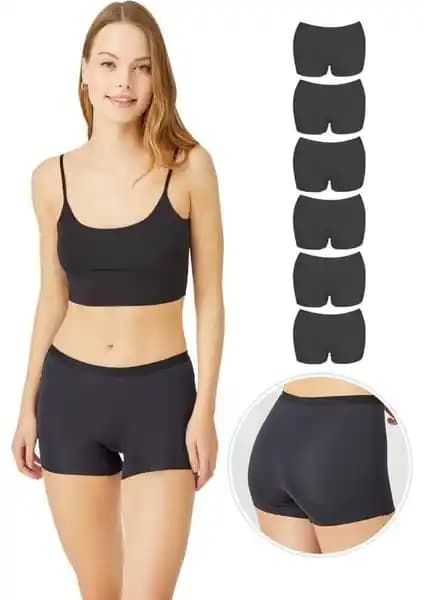 Cottonhill Dikişsiz Lazer Kesim Kadın Boxer Külotları Günlük Rahatlık ve Şıklık Sunar