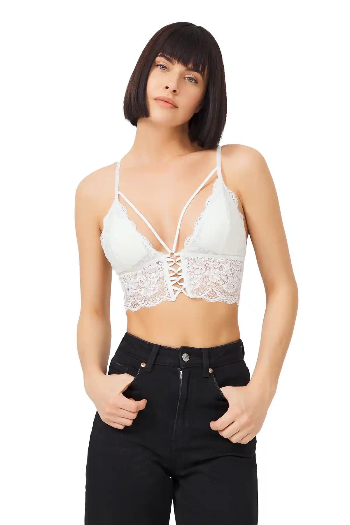 Cottonhill Kadın Krem Dantelli İnce Askılı Kaplı Üçgen Bralet Büstiyer Özellikleri ve Kullanım İpuçları