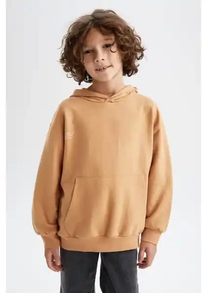 DeFacto Erkek Çocuk Oversize Fit Kapüşonlu Baskılı Sweatshirt Detayları ve Kullanım Önerileri