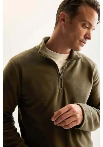 DeFacto Haki Renkli Tüylenme Yapmayan Polar Sweatshirt Detaylı İnceleme ve Değerlendirme