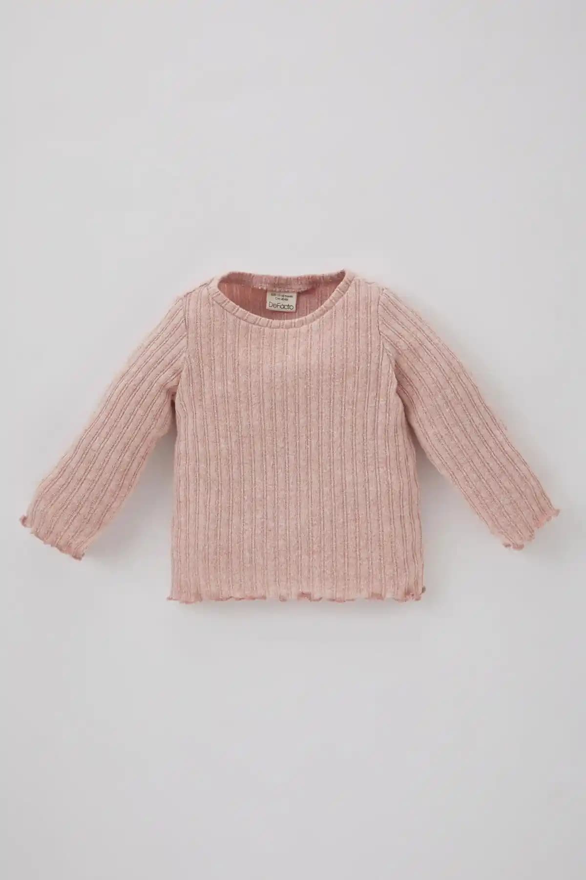Defacto Kız Bebekler İçin Şık ve Rahat Uzun Kollu Tişörtleri 75-90 Karakter