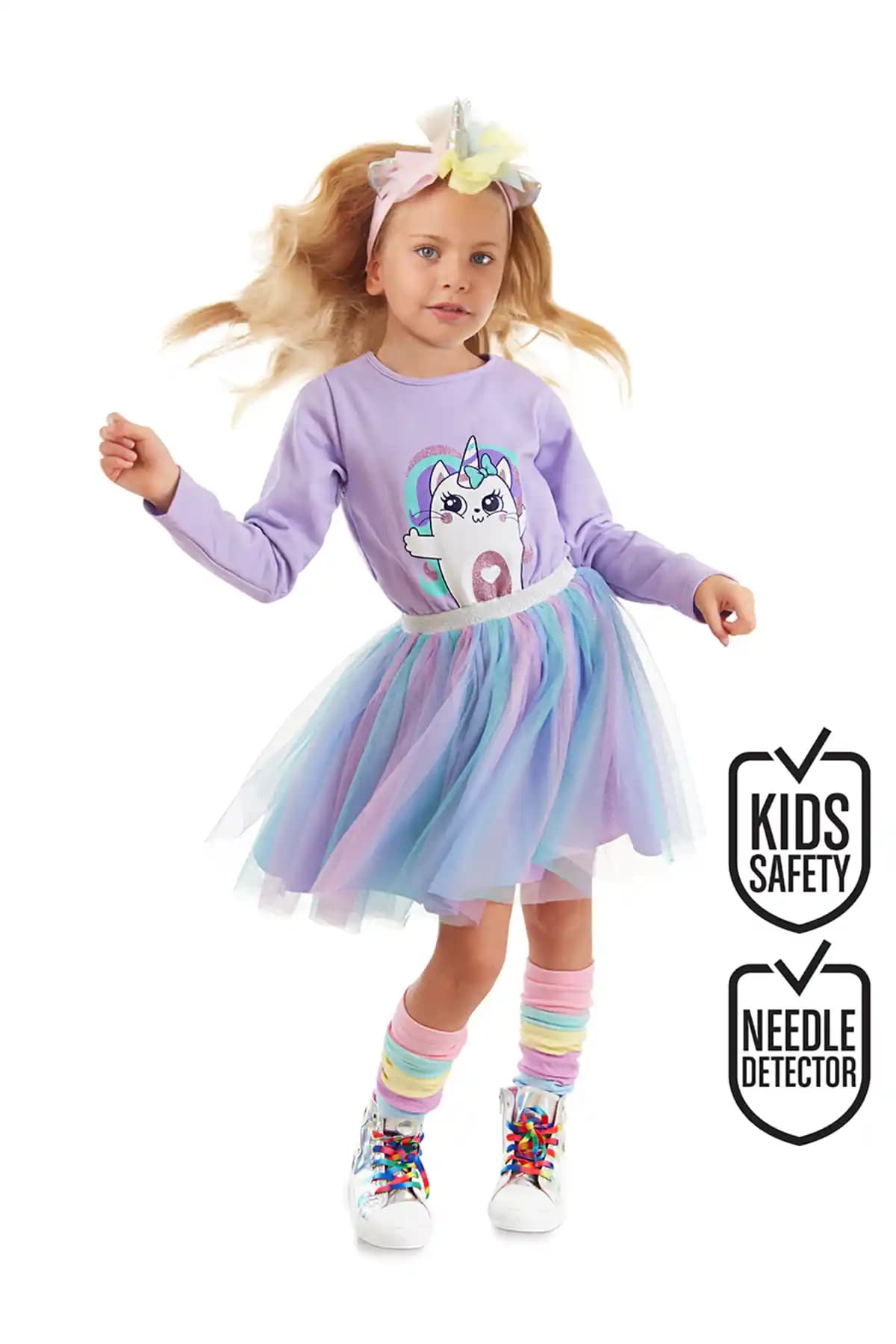 Denokids Gökkuşağı Kedicorn Kız Çocuk Tüllü Kabarık Elbise Özellikleri ve Kullanım Alanları