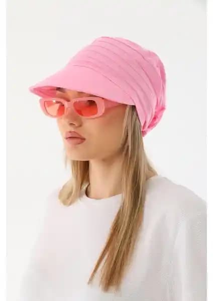 Elif İç Giyim Safari Bağlamalı Pembe Vizör: Şık ve Fonksiyonel Güneş Koruyucu Aksesuar
