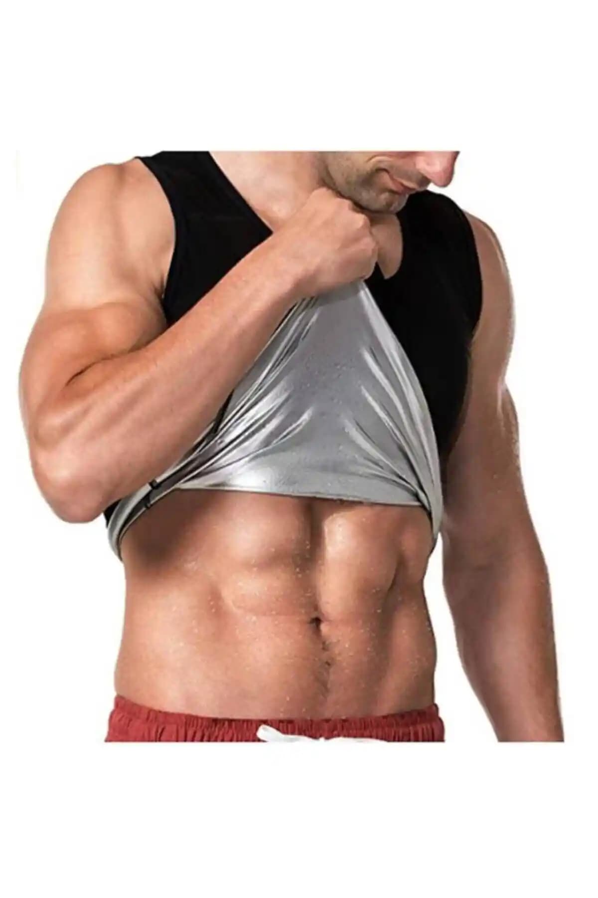 FİTFORMGİYİM Siyah Termal Sauna Atletleri Kadın ve Erkek İçin Yüksek Performanslı Spor Giyim