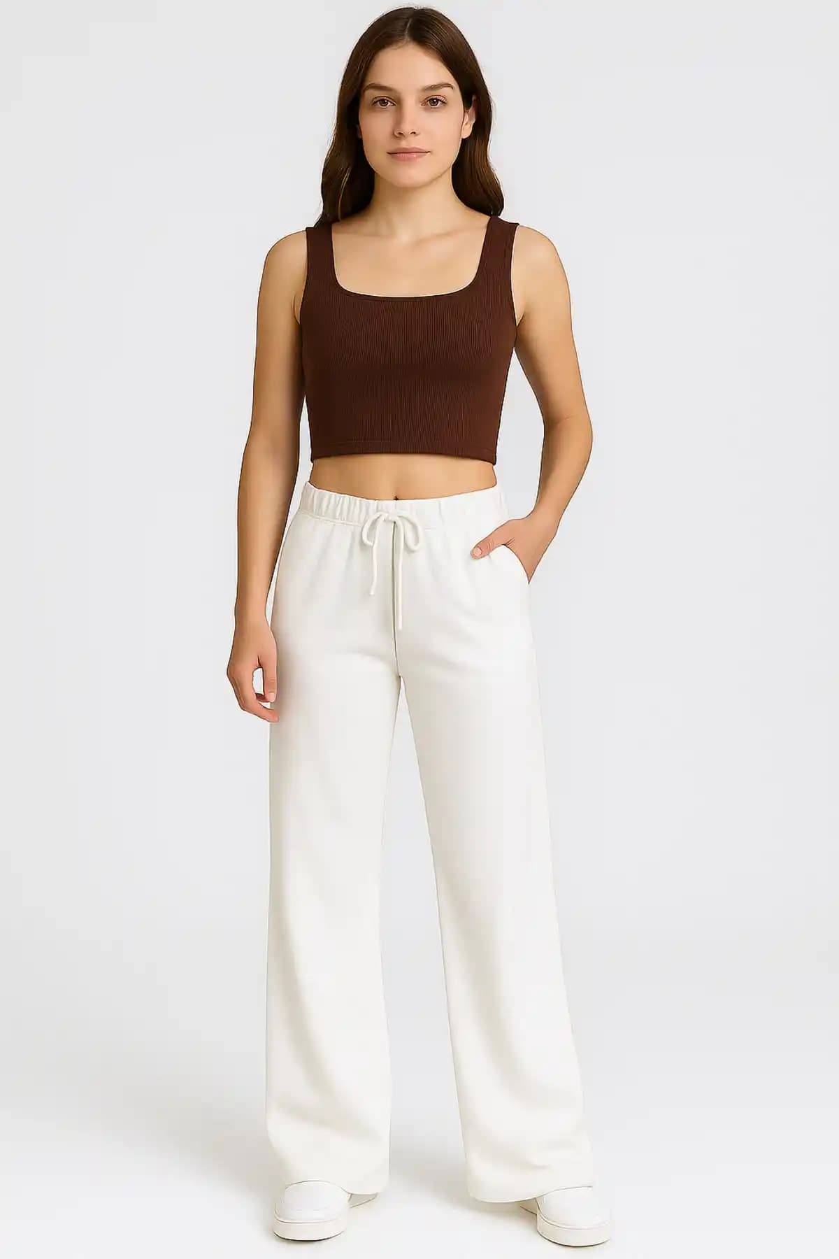 FV Kadın Bol Paça Keten Pantolon: Şıklık ve Konfor Sunan Modern Tasarım ve Sürdürülebilir Malzeme