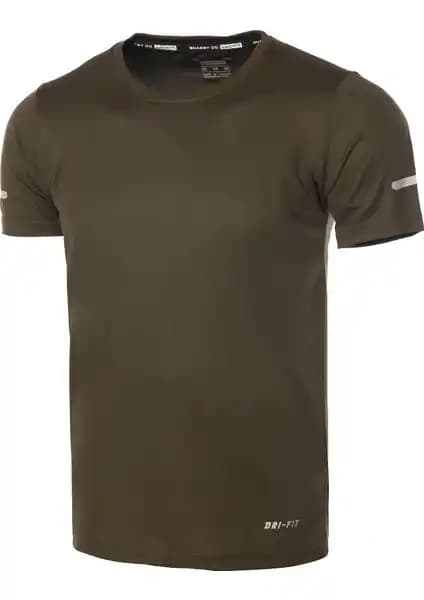 Ghassy Co Erkek Spor T-Shirtü Nefes Alabilir Hızlı Kuruyan Atletik Tasarım