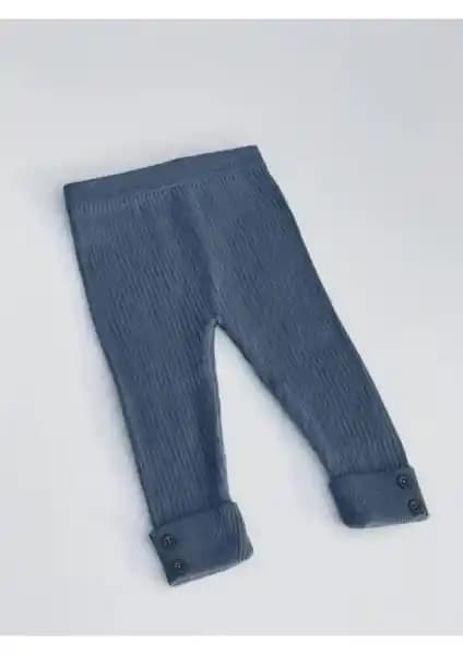 Gogo Bici Meriç Koleksiyonundan Düğme Detaylı Fitilli Bebek Taytı