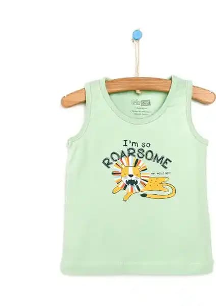 HelloBaby Erkek Bebek Atlet Tshirt Günlük Kullanım İçin Rahat ve Şık Yazlık Seçenek