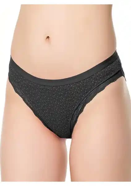 Kadınlar İçin Konfor ve Şıklık Sunan Puantiyeli Slip Külotlar 5'li Paket