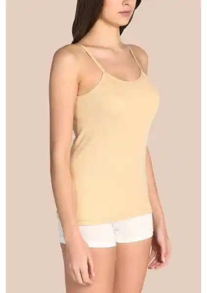 Kadınlar İçin Konforlu ve Şık 6'lı Pamuklu Ribana Atlet Paketi