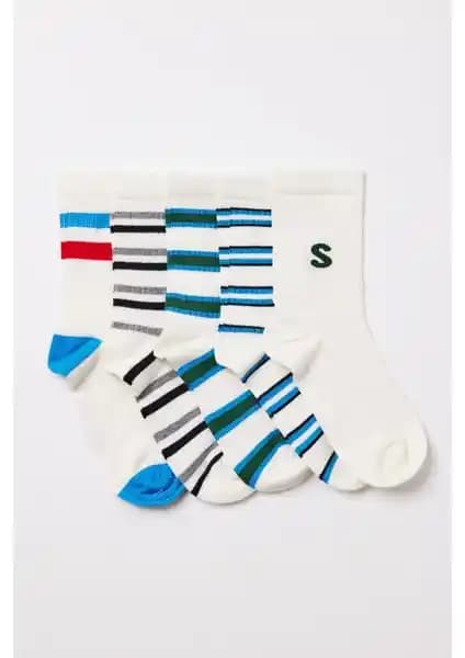 Katia & Bony Erkek Çocuk Renkli Soket Çorap Paketi Yüksek Konfor ve Dayanıklılık