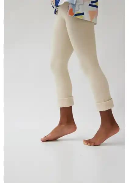Katia & Bony Pamuklu Çocuk Tayt Pantolon BEJ: Rahat ve Şık Günlük Kullanım İçin