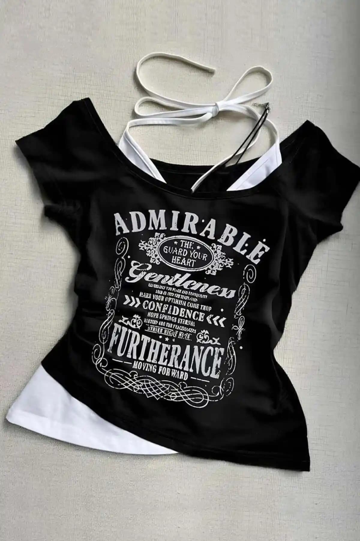 Köstebek Siyah Admirable Madonna Yaka Ek Askılı Crop Modelleri ve Stil Önerileri