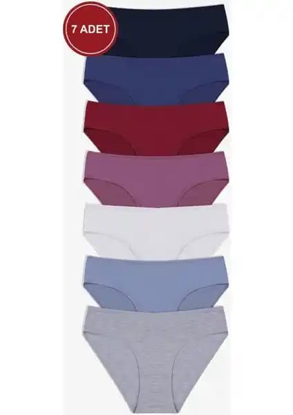 Koza İç Giyim 7'li Likralı Kadın Külot Seti Konfor ve Şıklık Sunan Günlük İç Giyim Ürünü