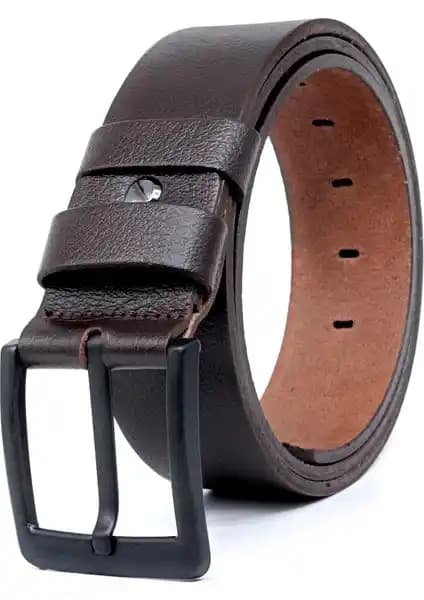 Livize Manda Derisi Siyah Tokalı Erkek Kot Kemeri: Şık ve Dayanıklı Tasarım Özellikleri