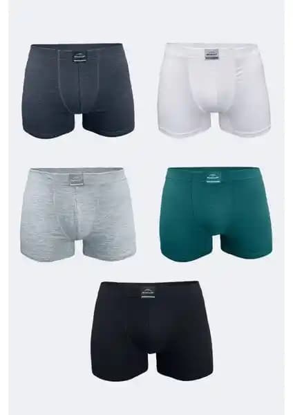 Malabadi Erkek Karışık Renk 5'li Pamuk Elastan Boxer: Konfor ve Şıklık Bir Arada