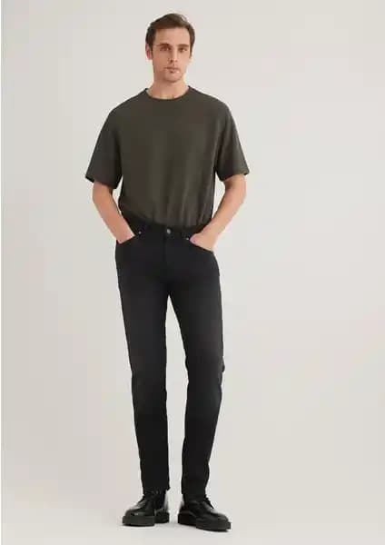 Mavi Jake Mavi Premium Koyu Gri Smoke Jean Pantolon Erkekler İçin Modern ve Rahat Tasarım