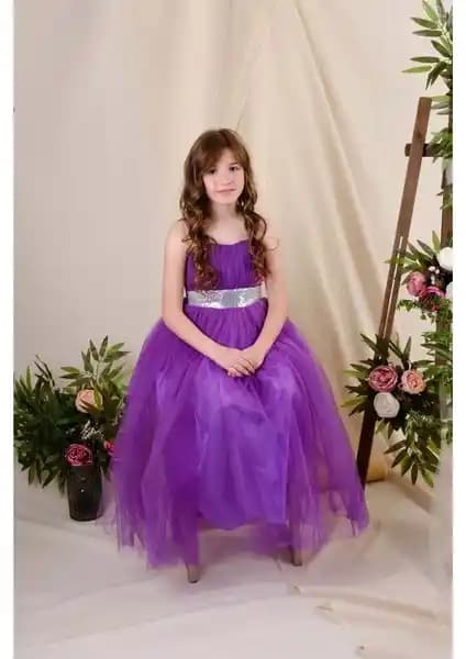 Mnk Baby Sırt Gipeli Tüllü Kız Çocuk Abiyesi: Şıklık ve Konforun Birleştiği Tasarım