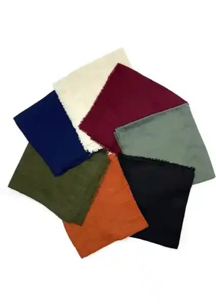 Naz İpek Flamlı 7'li Paket Pamuklu Yazma Eşarp: Günlük ve Organizasyonlar İçin Şık Çözüm